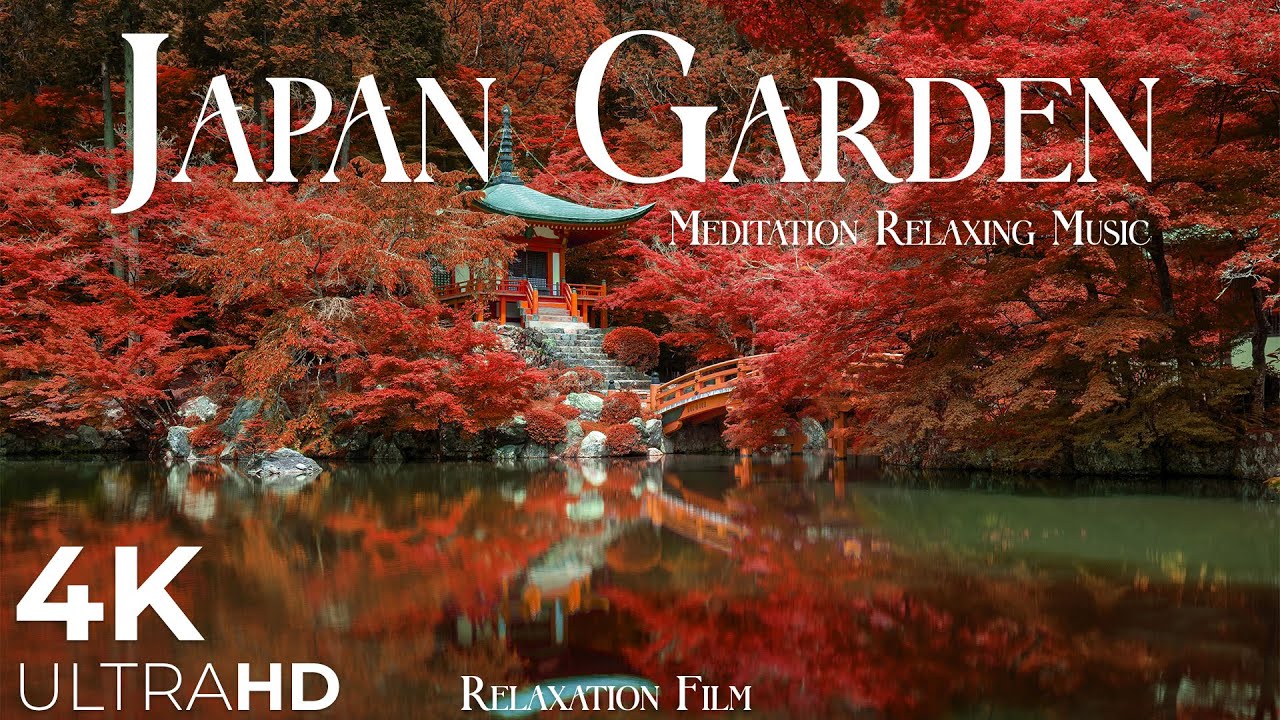 Japan Garden | Relaxing Zen Music | 4K Nature Relaxation Film