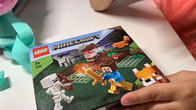 Распаковка Лего Майнкрафт Питомник панд / Unpacking Logo Minecraft / Обзор покупок / Школьный рюкза