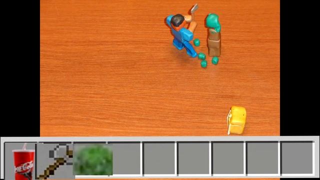 Мультик из пластилина(Майнкрафт)