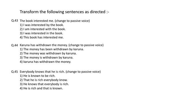 RPSC ACF-FRO ENGLISH TEST