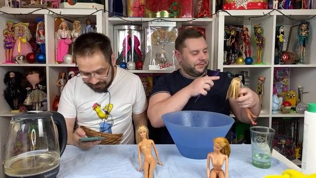 Прямой эфир. Поговорим о волосах кукол Барби приводим в порядок волосы куклам.