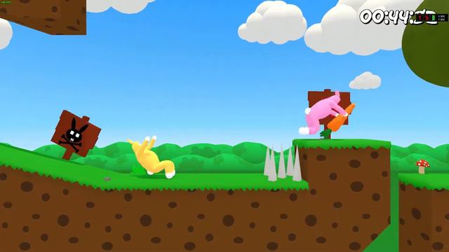 Дикий угар в нездоровой игре Super Bunny Man! Монтаж от БОГА