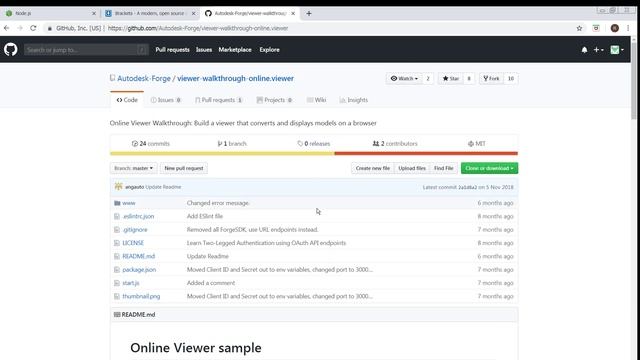 Autodesk Forge - Online Viewer - Getting Started Part 1