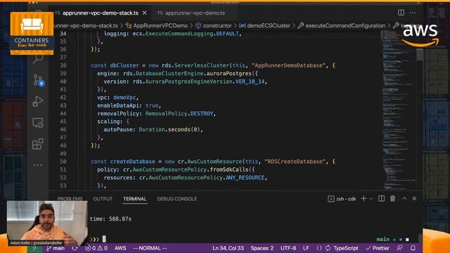 App Runner VPC Integration Demo Using The AWS CDK