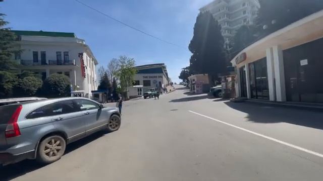 Санаторий Алуштинский. Дорога на пляж