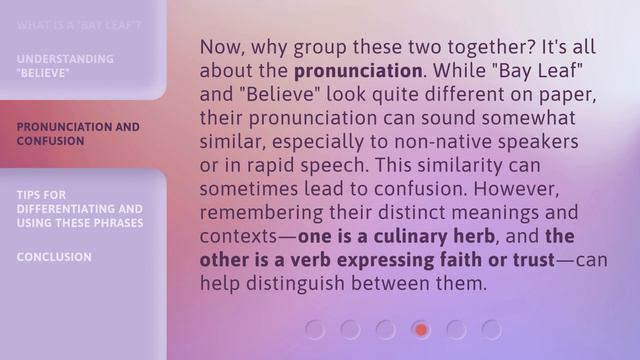 Understanding Bay Leaf and Believe: Unraveling English Phrases