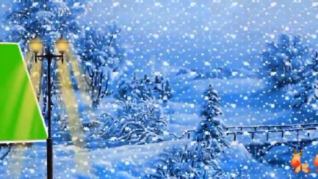 Новогодний фон 15   Новый год ночь улица фонарь