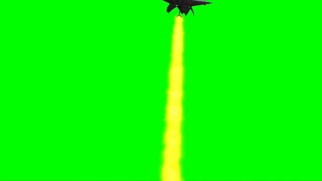 Green Screen Flying Saucer 2  UFO attacks  heat ray