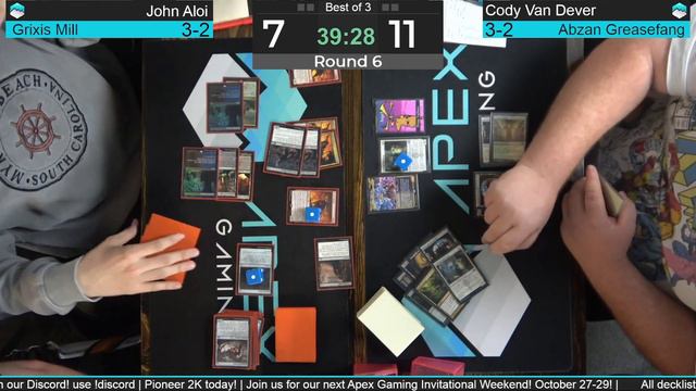 [9/10/23] $2000 Pioneer Open | Dredge Vs Abzan Greasefang | Round 6