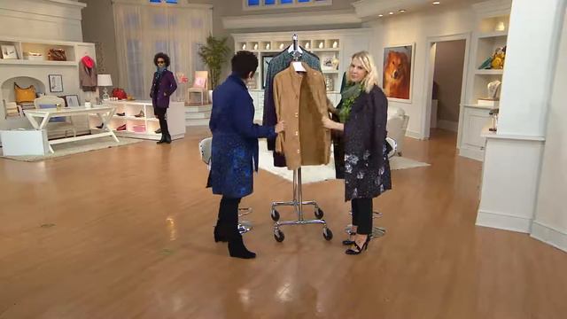 Isaac Mizrahi Live! Faux Shearling Jacket W/ Turn Key Closure With Kerstin Lindquist