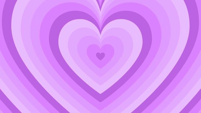 Reverse Purple Heart Tunnel Background Screensaver 1 Hour Loop HD 4K