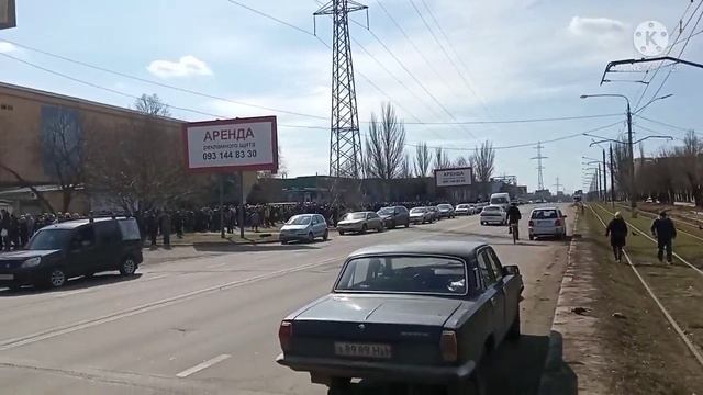 Николаев 13 марта 2022 г. раздача гуманитарки.