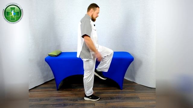 Тренировка и стабилизация бедра парализованной ноги.