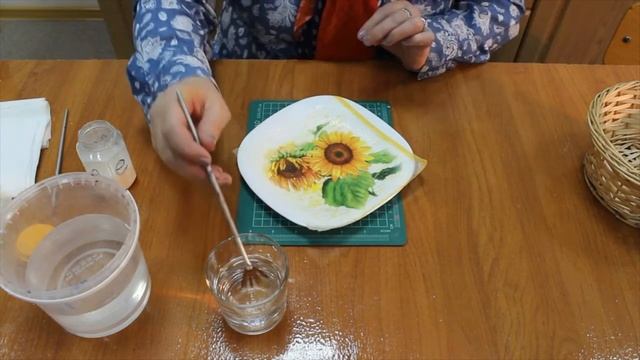 Ориентир - декорирование тарелки