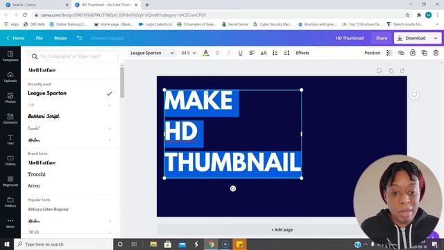 HD Youtube Thumbnail Tips Using Canva