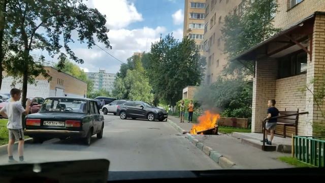 Красногорск горит контейнер