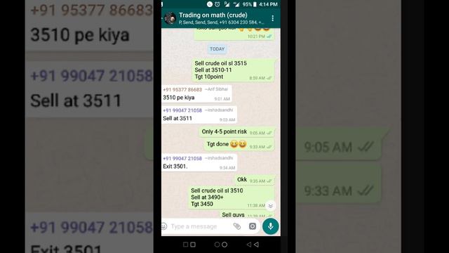 Paid Call Crude Oil 5000 Per Lot Tgt Done With Screenshot 18/12/18