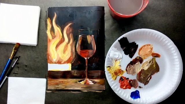 КАК РИСОВАТЬ ОГОНЬ?• Как правильно нарисовать стекло• Простой натюрморт для начинающих • Бокал вина