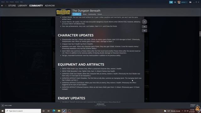 The Dungeon Beneath: Portal Update 1.3.0
