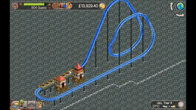 Roller Coaster Tycoon Classic - Coaster Tutorial - Giga Loop