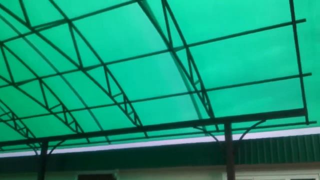 Навес для двух автомобилей