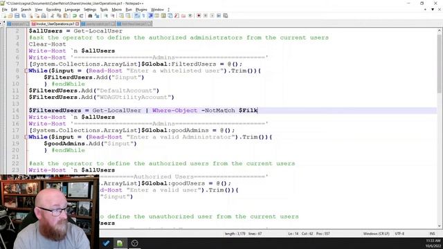 PowerShell 21 Create Another ArrayList To Whitelist Users And How To Use It With Where-Object