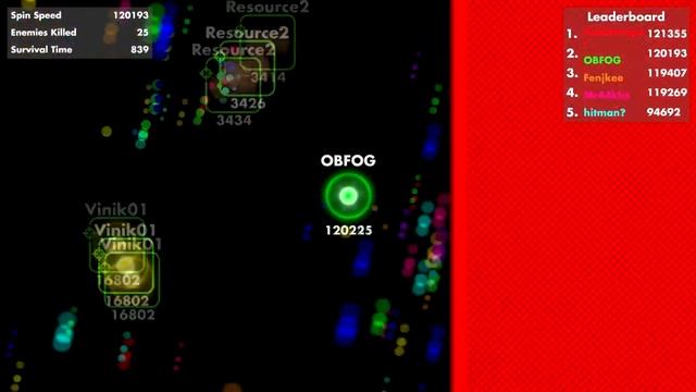 Fisp.io - Like Spinz.io Fidget Spinner Game More Than 3 Million Score | Спиннер ио игра