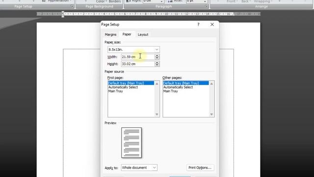 CARA MENGATUR UKURAN KERTAS DI WORD OTOMATIS A4 ATAU F4