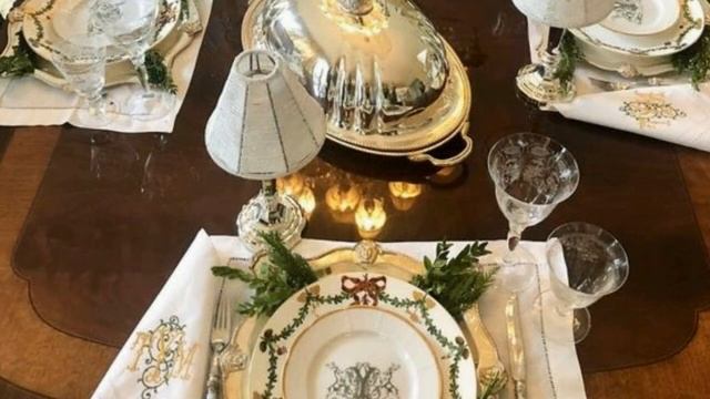 Новогодняя сервировка стола. Антиквариат. Более 50 идей со всего Света! В 