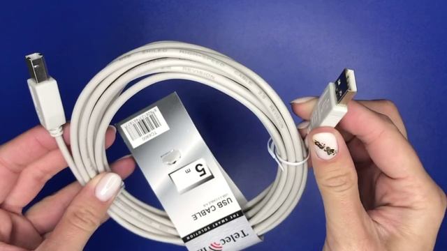 Кабель соединительный для принтера 5м Telecom .mp4