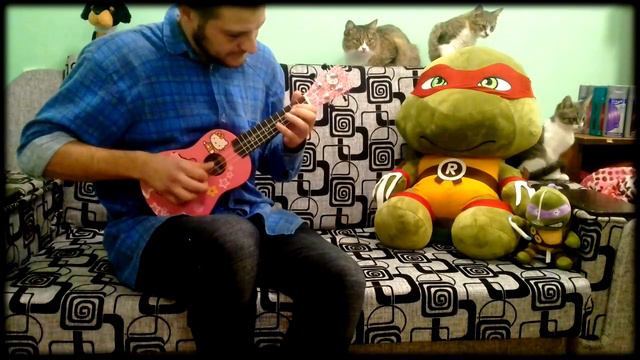 Battletoads & Double Dragon Level 5 (Missile Mayhem) на укулеле