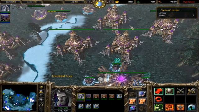 Warcraft 3 TFT - A Symphony Of Frost And Flame - Destroy Illidan's Base (Revised Strategy) - Hard