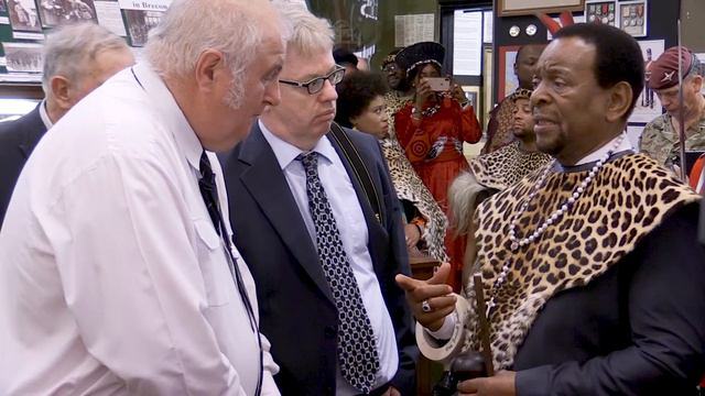 Zulu King Goodwill Zwelithini Visit To The Regimental Museum Of The Royal Welsh Brecon