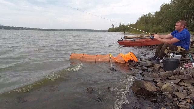 Ловля леща на фидерзаключительная рыбалка на озере Зюраткуль летом с ночевкой Часть 3