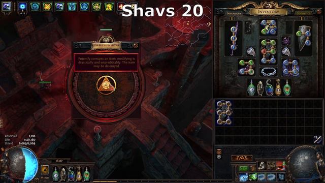 PATH OF EXILE 3.14 - DOUBLE CORRUPTING 25 6L SHAVRONNE'S WRAPPINGS' - 150 EXALTED ORB RISK!!
