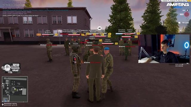 Конец! Ухожу с ПОЛКОВНИКА армии в GTA CRMP! Стрим с вебкой на AMAZING ONLINE