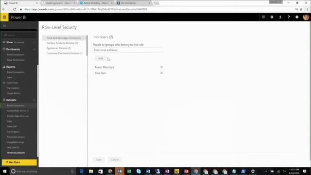 Power BI RLS Demo