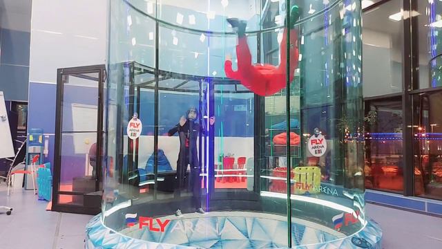 Аэротруба. Учимся летать на спине!