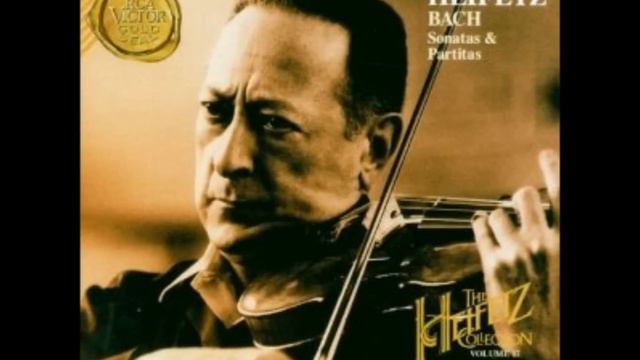 Jasha Heifetz Bach Partita E Major Menuet 1