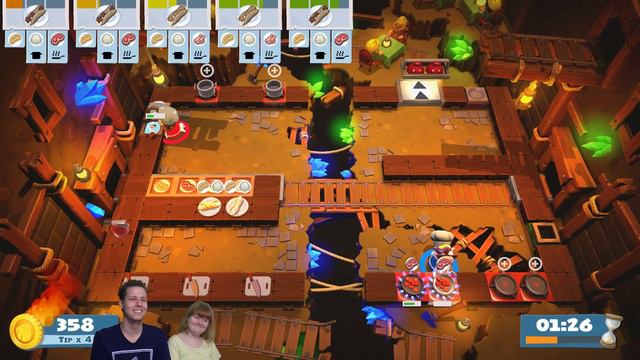 Overcooked 2 Gameplay (PS4 Pro) Part 4 - Burger Time