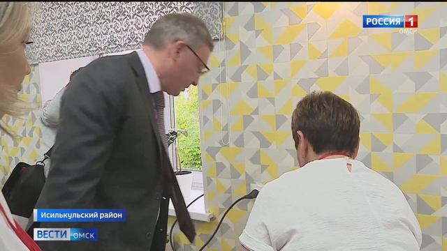 В Омской области в городе Исилькуль обновили городскую библиотеку