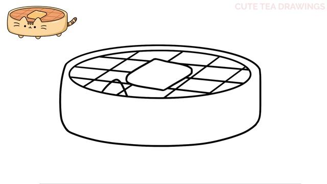 How To Draw Pusheen Cat - Waffles | Cute Easy Step By Step Drawing Tutorial