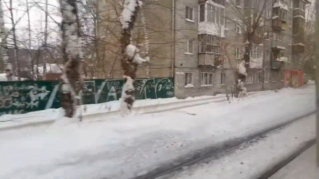 Томский трамвай. Поездка в трамвае