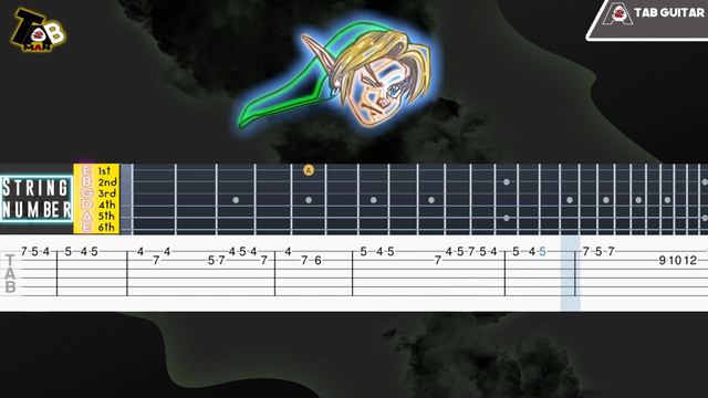 GERUDO VALLEY - Legend Of Zelda Ocarina Of Time Guitar Tab Tutorial