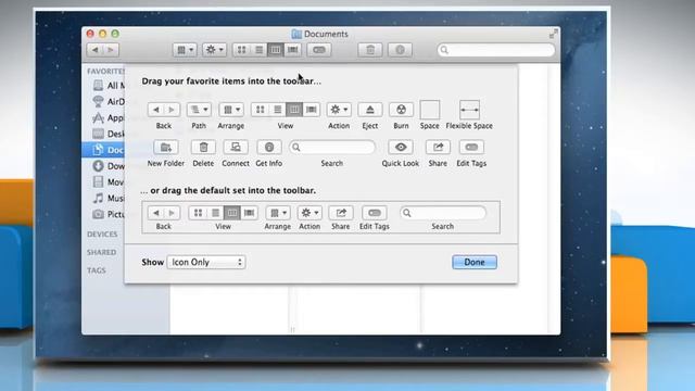 How To Customize The Finder Toolbar In Mac® OS X™