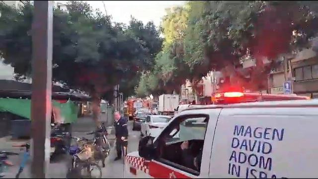 Пожар на Дизенгоф. Видео пресс-службы МАДА