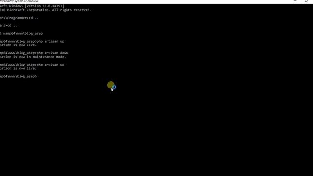 Mode Maintenance Framework Laravel
