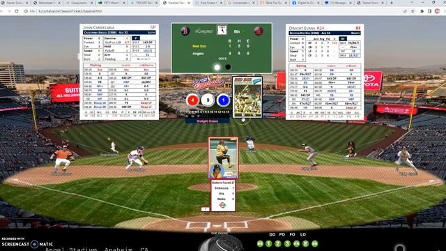 Season Ticket Baseball 1986 AL Championship Game #3 Red Sox At Angels