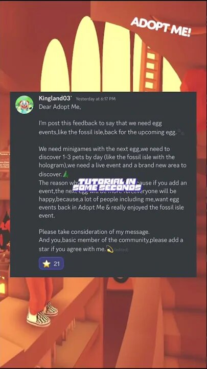 How To (maybe) Get An Egg Event In Adopt Me (like Fossil Isle) #shorts [02/25/2023]