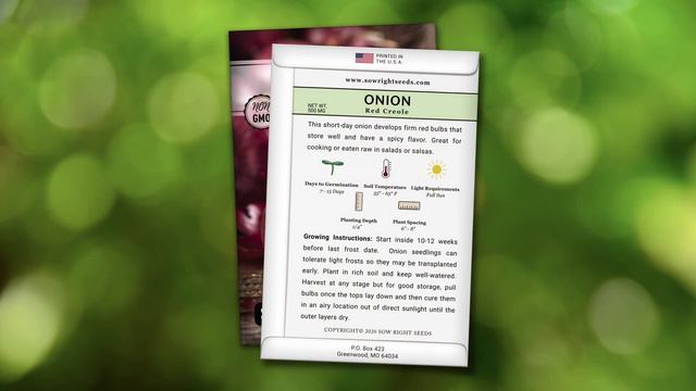 Sow Right Seeds | Grow Red Creole Onion From Seed